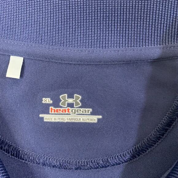 Under Armour Polo Shirt Mens XL Navy Blue Final Four Houston NCAA Basketball - Picture 6 of 12